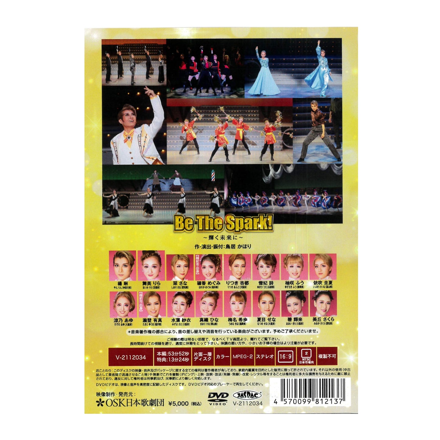 【DVD】2021年11月公演 第70回 たけふ菊人形記念公演たけふレビュー Be The Spark